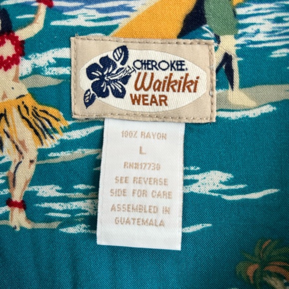 Hawaiian Shirt w/ Hula Girls size L - Picture 6 of 7